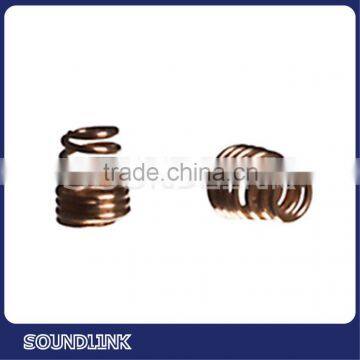 Easy installation and replacement of Gold Wax Springs for hearing aid