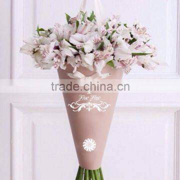 Elegant Conical Cardboard Flower Box for roses