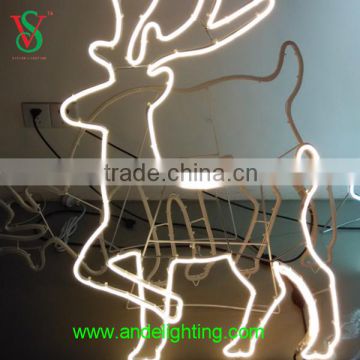 IP65 Christmas Led Caribou Motif Light With Led Neon Aluminum Frame photo-4