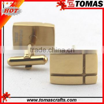 Gold plated cufflink custom high grade cufflink