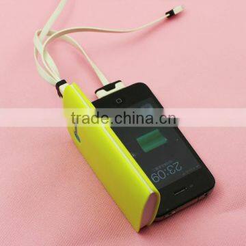 2016 New Design Ultra Slim 5V 1A Promotional 4000mah Mobile Solar Power Bank photo-3