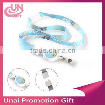 Hot sell Customized high quality unai lanyard with badge reel on sale