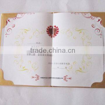 CMYK color printing certificate hologram Printing