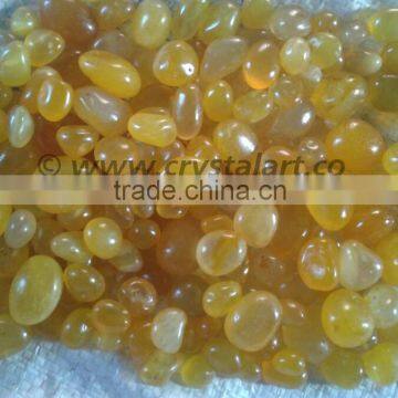 YELLOW ONYX TUMBLED PEBBLES STONE