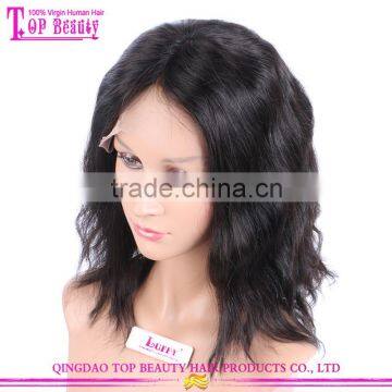 2016 New Arrival Hot Sale Short Brazilian Hair Full Lace Wig 12inch Natural Wave Short Human Hair Wig for Black Women photo-2