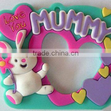 Custom design soft pvc promotional funny photo frame