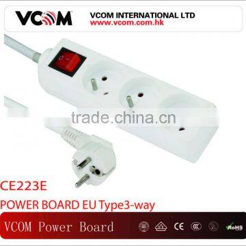 Type3-way Surge Protector Power Board For European