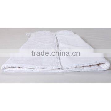 Children's 100% Cotton Baby Sleeping Bag Detachable Sleeve and Detachable Cotton Fillings Quilt for Four Seasons Blue Color photo-4