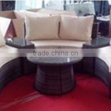 Cheap Miami Rattan Furniture 4 Pcs Rattan Sofa Sets