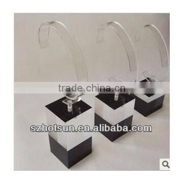 High quality acrylic C ring watch display holder clear acrylic watch display,New arrival popular bottle acrylic display