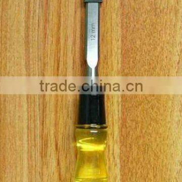 6-38MM Transparent PVC Handle Wood Chisel