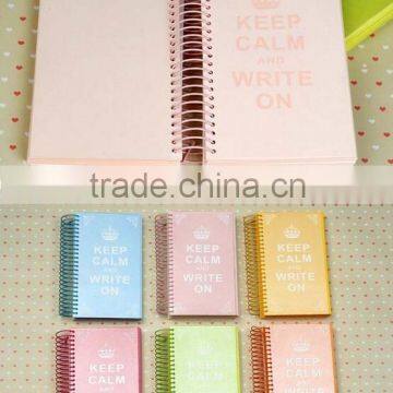 Promotional Wire-o Binding Paper Notebook /Custom Diary Notebook
