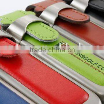 Elegant factory direct selling buy usb flash drive Brand Custom Leather Can be printed logo