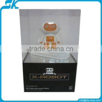 New style carton rc robot with flash and music mini robot