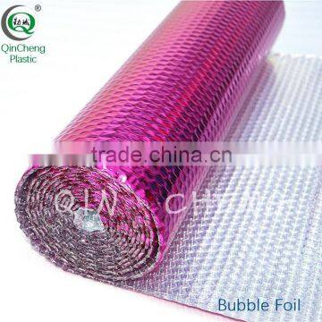 Metallized aluminum foil bubble fiberglass insulation bubble