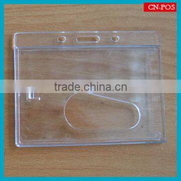 plastic hard id badge holder for hanging display