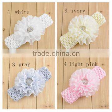 Chiffon Flower With Headband for Girl Hair photo-5