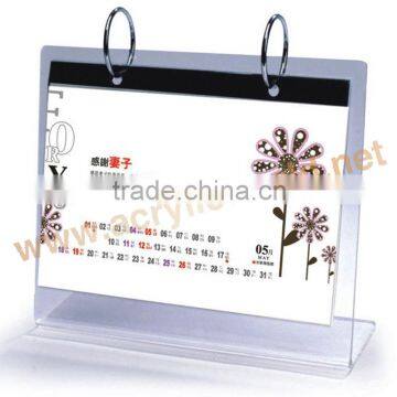 table top acrylic sign holder/ calendar holder