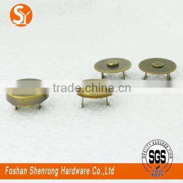 Hidden frame square embossed strong magnetic button