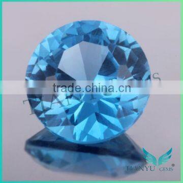 Factory wholesale price round diamond shape dark violet spinel 109#