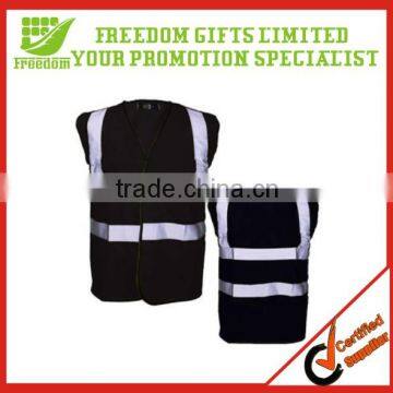 Promotional Polyester Safety Black Reflection Vests