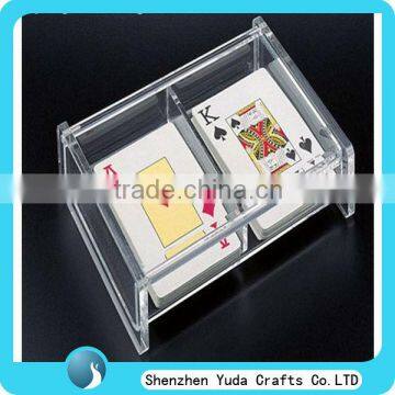 acrylic business card display holder,acrylic postcard storage box,playing card box