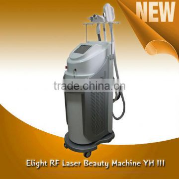 Age Spot Removal Professional Beauty Salon Equipment 3 In 1 Elight 2.6MHZ Ipl Hair Removal Machine With Rf Nd Yag Laser YH I