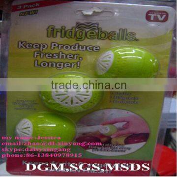 Hot sale MSDS certificated fridge deodorant balls,remove fresh bals