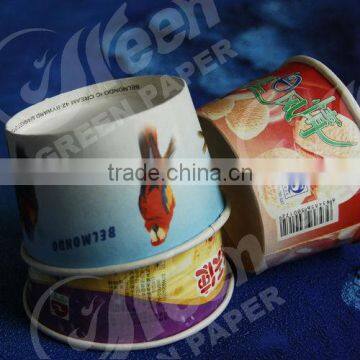 china disposable milkshake cup with logo printed