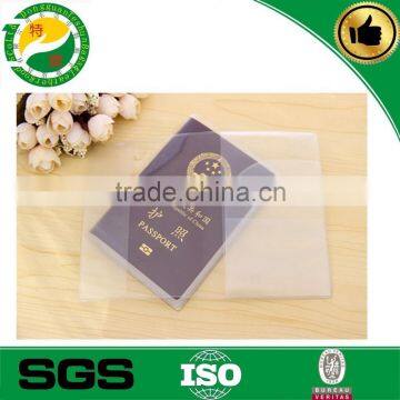 China made cheap simple clear transparent pvc passport holder with card slots