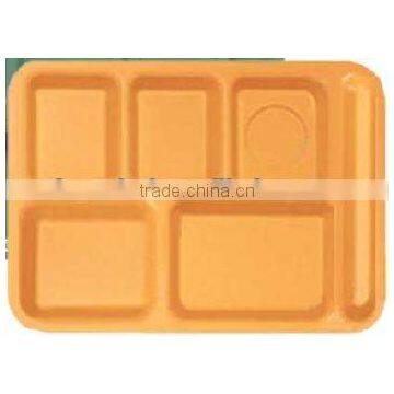 Melamine 6-Compartment food tray