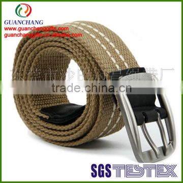 OEM supplier cheap fabric embroidery belt fashion belt