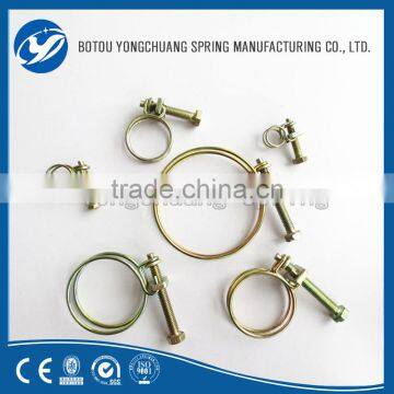 Cheap Wholesale High Quality Carbon Steel Double Wire Wide Hose Clamps