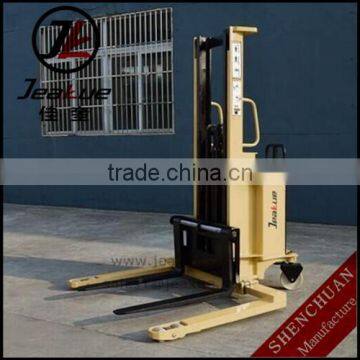 1-2 Ton Straddle Semi Electric Stacker Forklift photo-6