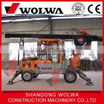 180 degree rotation wheel drill rig machine for sale