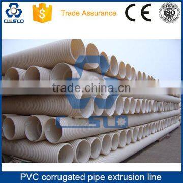 CE STANDARD HIGH PERFORMANCE PVC DOUBLE LAYERS CORRUGATED PIPE PRODUCTION LINE photo-6
