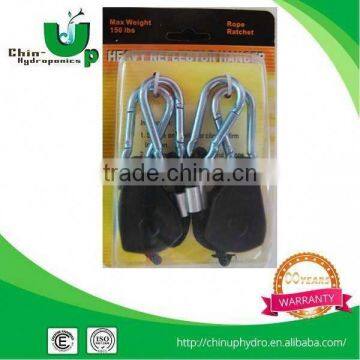Lighting Accessories Adjustable Hanger 1/8" Rope Ratchet/ Grow Hanger 150lbs 68kg/ 1/4" Rope Ratchet With Plastic Wheel