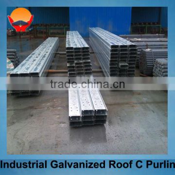 Industrial galvanized roof C purline