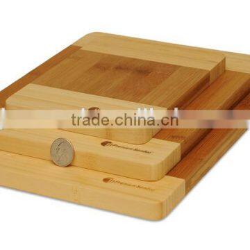 Set Of 3 Thick Strong Bamboo Cutting Board With Beautiful White Edge photo-3