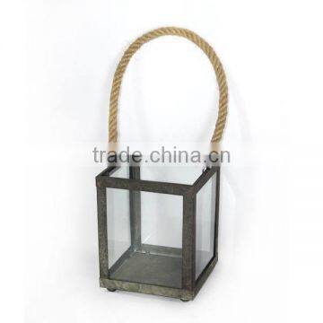 Popular Sale!!!Distressed Metal Candle Lantern Vintage Metal Lantern