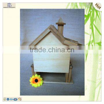 Wholesale Lifestyle Courtyard Weaving Door Wood Bird Nest House photo-5