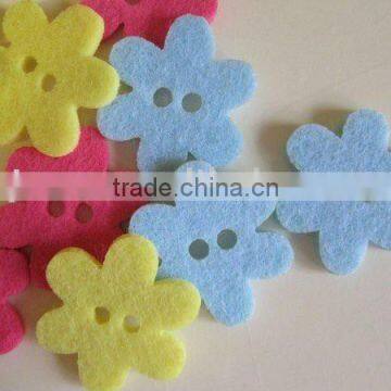 needle-punched polyester felt flower for handicraft