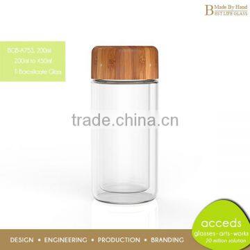 New products 2016 innovative product 280ml glass drinking bottle