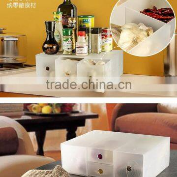 Dull Polish Combination Drawer Storage Box Plastic Drawer Storage Cabinet photo-2