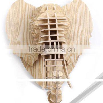 Wall Animal Head Hanging Sculpture, Mammoth Head Hanging photo-3