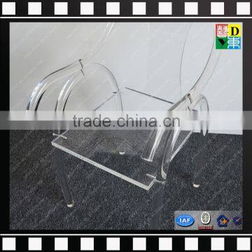 Luxury Acrylic Office Chair Clear Acrylic Arm-chair Wholesale PMMA Ghost Chair From Shenzhen Yidong photo-4
