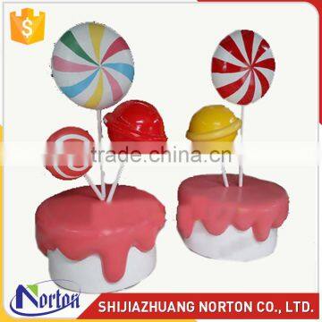 Beautiful fiberglass candy sculpture for decor NTRS-073LI