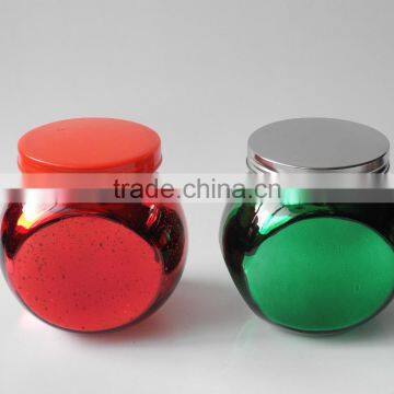 Globe Acid Etch Colored Apple Juice Jar for Decoration photo-4