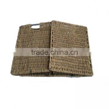 Natural Seagrass Material Eco-friendly Folding Seagrass Storage Basket photo-3