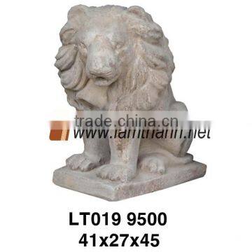 Garden Ornament Vietnam Antique Terracotta Lion Statue